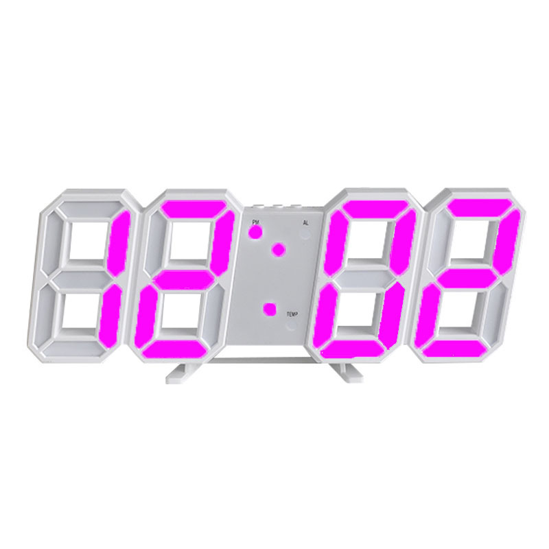 White frame pink lettering